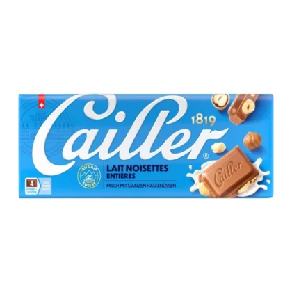 Cailler hazelnut chocolate bar 100g Swiss milk chocolate