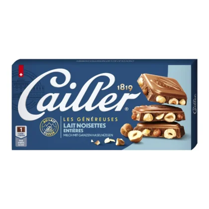 Cailler milk hazelnut chocolate bar 200g Swiss milk chocolate